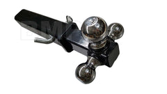 THREE BALL MOUNT HITCH WITH 12" HITCH RECEIVER AND PIN WITH CLIP 1000132