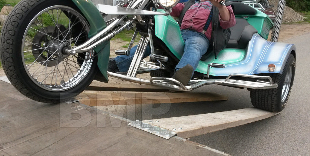 Heavy Duty Aluminum Loading Ramp – Diamond Plate Ramp for Motorcycles ...