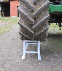Loading service ramps being used with heavy duty tractor