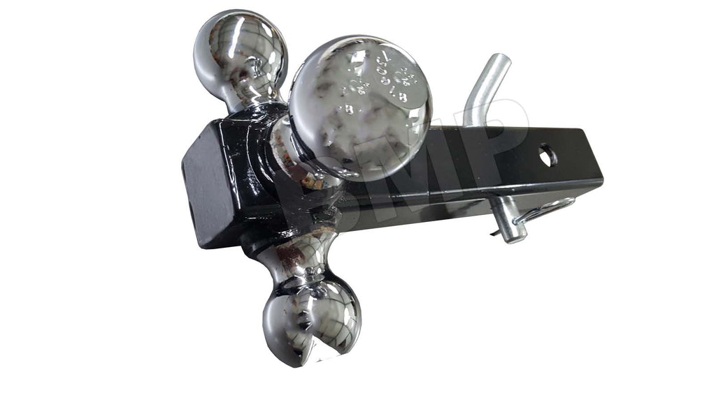 THREE BALL MOUNT HITCH WITH PIN AND CLIP