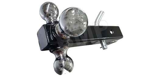 THREE BALL MOUNT HITCH WITH PIN AND CLIP - 1000131