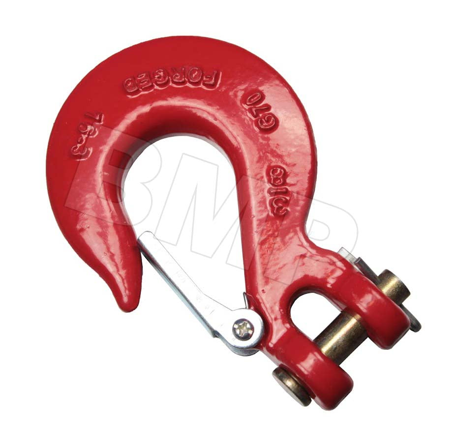 (2)5/8 Slip Hook Safty Latch Clevis Rigging Tow Winch Trailer G70 Crane 0900119