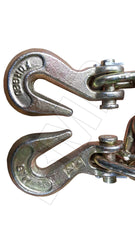 1/4" x 12 ft TOW CHAIN WITH HOOKS