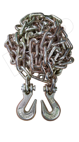 VEVOR Tow Chain Bridle with 15in J Hooks, V Bridle Chain 5/16in x